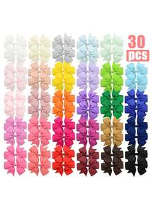 bilicaca 5/20/30/40/60 Pcs Random Cute Butterfly-Shaped Hair Clips, Suitable For Children, Fun And Colorful All-Season Bow Hair Accessories - Multicolor - View 11