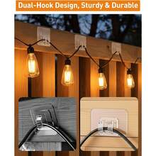 Transparent Drill-Free Kitchen Hardware Hooks, Self-Adhesive Invisible Wall Clips For Kitchen Appliance Cords And Small Tools Storage - View 9