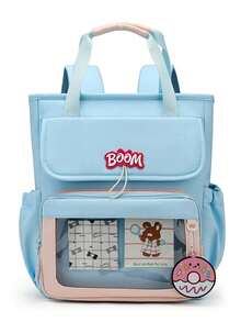 Nueva Mochila Elegante, Linda, de Moda, Versátil, de Gran Capacidad y Multifuncional para la Temporada de Regreso a la Escuela y Graduación, con Múltiples Formas de Uso - Multicolor - Ver 6