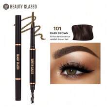 beauty glazed 2-In-1 Eyebrow Pencil - High Color Payoff, Smooth Application, Long-Lasting Waxy Formula - 101 - View 2