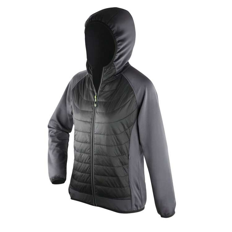 Spiro Womens/Ladies Zero Gravity Showerproof Jacket - Black/Charcoal - View 1