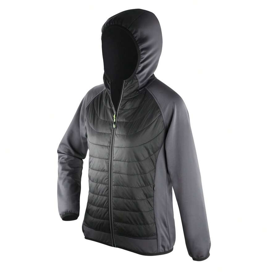 Spiro Womens/Ladies Zero Gravity Showerproof Jacket - Black/Charcoal - View 1