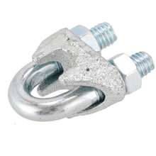 Toolcraft TC0952 3/16" Galvanized Steel Wire Rope Clip - Dog Type - C - View 1