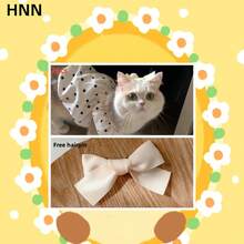2pcs New Polka Dot Cute Princess Style Dress, Thin Breathable Sun Protection Outfit For Small Puppies And Kittens, Suitable For Golden Shaded Ragdoll And Devon Rex Cats - White - View 13
