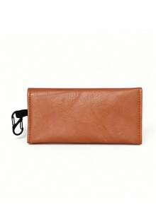1PC Creative New 2-Layer PU Leather Tobacco Pouch, Smoking Accessories Storage Bag, Creative Wallet, Portable Tobacco Bag, Multiple Colors Available, Perfect Gift For Boyfriend! - Button-down Style - View 14