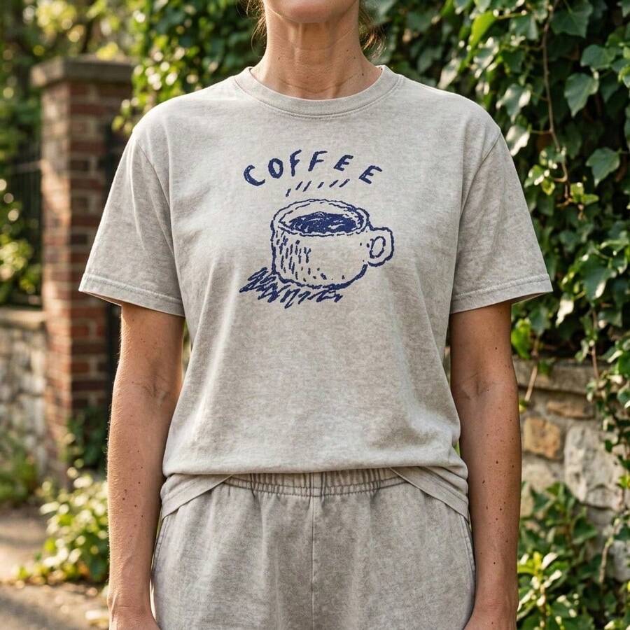 Women T-Shirts - 杏色迴聲 - 查看 1