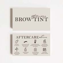 50pcs | Laminated Brow Care Cards | 2x3.5 Inch Card Size | Brow Lift And Tinting, Minimalist Design With Illustrations And Instructions - A - View 1