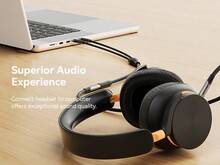 VENTION 3.5mm Aux 音訊線附麥克風，公對公 Hi-Fi 立體聲 Aux 線，支援語音通話，適用於汽車 AUX 介面、耳機、喇叭、平板電腦 - 查看 10