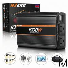 Hzero 1000W Modified Sine Wave Power Inverter With 2 USB And 2 AC Outlets For Car - US A Type Plug(110-127V) - View 1
