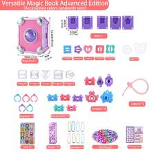 女孩專用 DIY 魔幻書貼紙製作套組，手工 Guka 貼紙與珠寶手工藝套裝，DIY 戒指手鍊製作機，附悄悄話電話的創意手工玩具，適合生日、聖誕節、萬聖節及所有節日禮物 - 書,貼紙套裝 - 查看 12