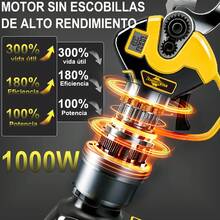 Tijeras De Podar Eléctricas Inalámbricas 20v 30mm 3000mah*2 - Amarillo - Ver 4
