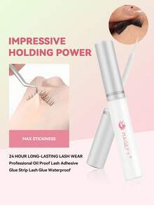 MAANGE 2pcs Eyelash Glue, Natural Invisible After Drying, Strong Adhesive, Suitable For Daily Use And Travel - White - View 5