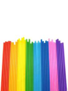 100pcs Handmade Woven Straw Set, Weaving Shaping Tools, Creative Shaping & Kitchen Practical Tools, Handmade Enthusiast Shaping Woven Straw - Multicolor - View 5