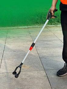 Portable Trash Collection Clip, Extendable Reach Trash Bin Clamp, Suitable For Home, Store, Outdoor Use, Hygienic Clip-Style Trash Collection Tool, No Need To Bend Over - A - View 2