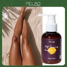 MELAO Natural Sunless Tanning Lotion, Gradual Bronze Glow For Face & Body, Moisturizing & Non-Streaking, Adjustable Natural Tone, 100g/3.53oz - 100g - View 2