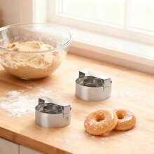 Cookie Cutter Set, 1PC 6.5cm Stainless Steel, With Handle, Non-Stick Easy Release, Home Baking Frying For Bakers - View 5