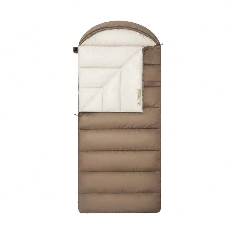 Naturehike U150S Adult Envelope Sleeping Bag With Hood, Extra Wide Portable Camping - Brown - View 1