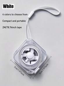 Soft Tape Measure Of 2 Meters/6 Feet Portable Measuring Tape With Retractable Locking Mechanism And Clear Centimeter/Inch Markings - Sewing Home Use Waist Chest Height Measurements Travel Essentials Tools Back To School Supplies Sewing Supplies - A - View 14