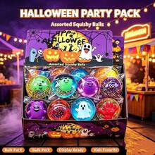Mainan Remas Halloween Terlaris, Bola Squishy Lembut yang Menyenangkan untuk Meredakan Stres, Tekstur Maltosa dengan Daya Pantul Lambat, Mainan Dekompresi Kreatif, Cocok untuk Anak-Anak dan Remaja - MultiWarna - View 2