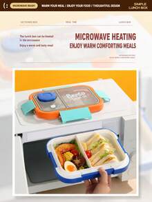 1pc Multifunctional Lunch Box, Office Lunch Box, Food Insulated Box, Fruit & Vegetable Fresh-Keeping Box, Student Lunch Box, Washable & Microwave , Kitchen Supplies, Back To School/Camping/Holiday Gift/Travel/Work Essential - Multicolor - View 7