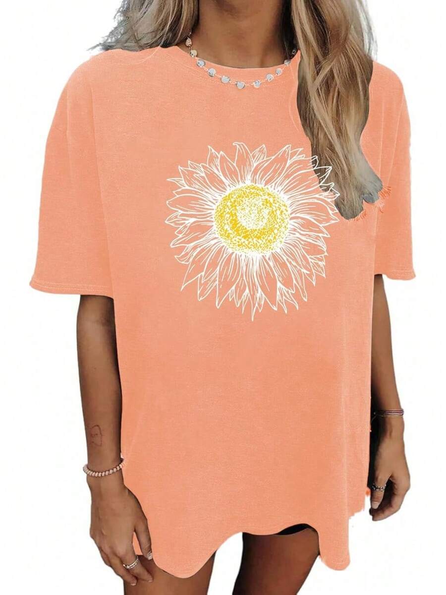 Women T-Shirts - 橘色 - 查看 1