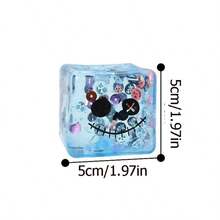 1 buah Mainan Kubus Squishy Halloween untuk Meredakan Stres, Mainan Gelisah Lembut dan Tidak Lengket (Model dan Warna Acak) - MultiWarna - View 6