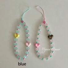 Summer Fresh Pink & Blue Phone Chain, Versatile Minimalist Highly Attractive Cute Phone Lanyard, Keychain, CCD Hanging Chain - Multicolor - View 7