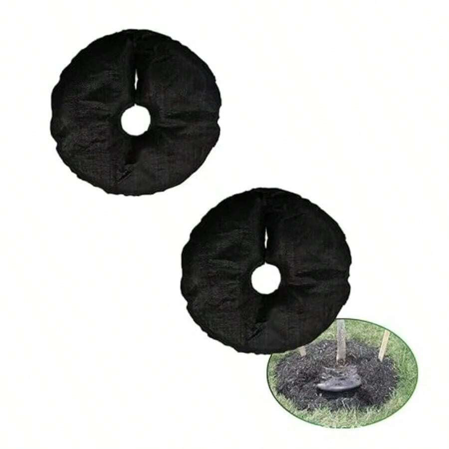 2pcs Smart Slow-Release Seepage Irrigation Mat, With Automatic Water Refill And Rainwater Collection Function, Thickened -Proof And Seepage-Proof Fabric. Suitable For Tomato Plants, Indoor Greenery, Seasonal Flowers, Potted Gardening And Yard Lawn Use, Water-Saving And Efficient Maintenance. - Seepage Irrigation Mat - View 1