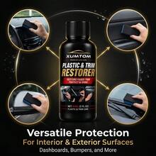 Liquid Car Interior Gloss Spray, Plastic Refurbishing Agent, Repairing Agent, Suitable For Instrument Panel, Seat And Plastic Trim Strip, Polishing Agent,Instrument Panel Repair And Refurbishing Formula, Suitable For Any Plastic And Surface Treatment - 60ml + Coating Sponge - View 3