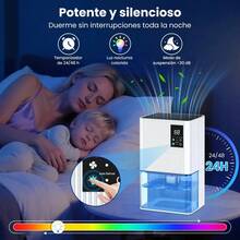 Deshumidificadores Domesticos Eléctrico 2l Yqalley Con Auto Descongelación,deshumidificación De 800 Ml/día,para Oficinas, Dormitorios, Baños, Armarios Y Otros Lugares - Blanco - Ver 6