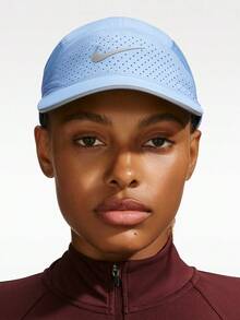 Nike Unisex U NK DFADV FLY CAP U AB RFLTV Sports Curved Brim Cap FB5681-468 - Blue - View 3