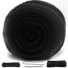 Almohadilla de esponja tipo donut para volumen explosivo del cabello, herramienta de volumen y clip para el cabello, marrón claro, negro, beige, marrón oscuro - Ver 10