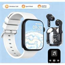 ZhiKexing Set Jam Tangan Pintar dan Earbud 2-in-1, Layar HD 2,01 inci, Bodi Paduan Logam, Panggilan Nirkabel, Berbagai Mode Olahraga, Pengingat Gaya Hidup Sedentari, Cocok Sebagai Hadiah untuk Teman dan Pasangan - View 4