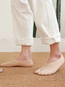 1/5 Pairs Men's Ultra-Thin Solid Color Two-Toe Split Toe Short Socks, Odor-Resistant, Sweat-Absorbent, Breathable, Suitable For Warm Weather - Multicolor - View 5