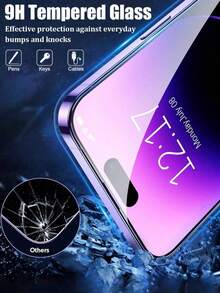 CASECOPS 1pc Tempered Glass Screen Protector, Compatible With IPhone 17/17 Pro/17 Pro Max/17 Air/16/16 Plus/16 Pro/16 Pro Max/15/14/13/12/11 Pro Max/X/XS/XR/Mini/Plus, 9H+ Hardness, Full Screen Coverage, Precise Fit, Easy Installation, Compatible With Phone Cases, Eye Protection, Suitable For Daily Use - 1 Pack - View 2