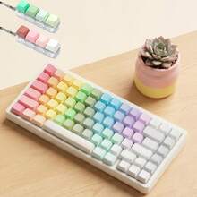 1pc Stress Relief Keyboard Toy, Keyboard Stress Relief Keychain, Keyboard Stress Relief Button, Finger Click Toy, Stress Relief Button Toy, Stress Relief Gift, Teenager Stress Relief Toy, Colorful, Replaceable Keycaps - Multicolor - View 8