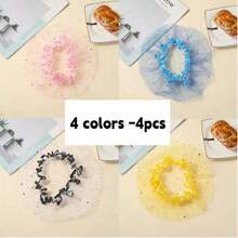 4pcs Cute & Delicate Dog Muzzles, Breathable Mesh Face Masks For Dogs, Prevent Accidental Ingestion And Licking, Outdoor Dog Walking Safety, Comfortable And Breathable, Suitable For Pomeranian And Bichon Frise And Other Small To Medium Dogs, Designed To Prevent Pets From Licking - Multicolor - View 11