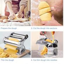 Stainless Steel Pasta Machine Manual Spaghetti And Lasagna Machine - Silver - View 6