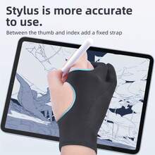 Portable Universal Stylus Set With 1pc Anti Misoperation Gloves, Compatible With IPad/Compatible With Samsung/Other Android Smart Tablets, Tilt Pressure Sensing, Anti Misoperation, High-Sensitivity Stylus, Suitable For Mobile Phones/Tablets, Drawing Accessories - Multicolor - View 7