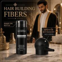 Paket Kombo Serat Rambut 30g, Botol dengan Set Nozzle Semprotan Airbag, Penutup Tahan Keringat untuk Garis Rambut dan Rambut Beruban, Bubuk Pengental Instan untuk Rambut Tipis - MultiWarna - View 4