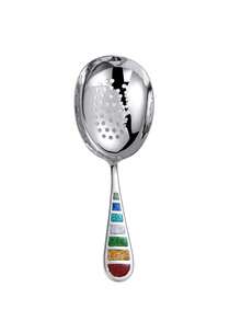 1pc 304 Stainless Steel Oval Serving Spoon, Large Long Handle Soup Ladle, Colander Spoon, Kitchen Portioning Spoon - View 14