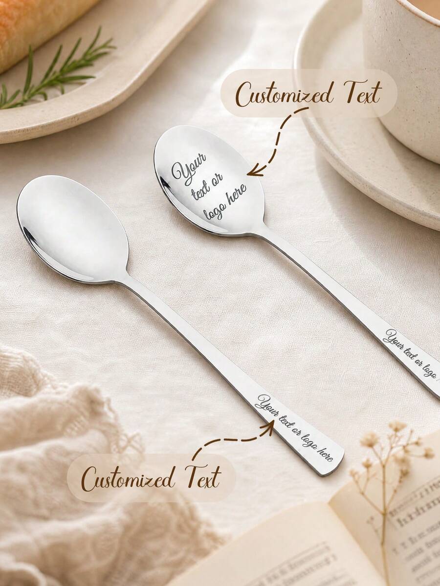 Custom Ice Cream Shovel Spoon, Personalised Funny Father's Day Gifts For Dad And Grandad, Bespoke Engraved Metal Ice Cream Scoop, Custom Name Engraved Dessert Utensil, Novelty Humorous Male Keepsake Present, Durable Stainless Steel Kitchen Accessory - Multi-color Stainless Steel Spoon - View 1