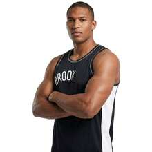 Men's Sports Tank Top For Sports Activities, Gym, And Casual Wear - 布魯克林黑白 - 查看 3