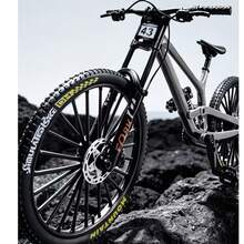 1pc New Alloy Bicycle Model Simulation Mountain Bike Downhill Bike Road Bike Ornament Gift Toy, Party Gift, Birthday Gift, Easter Small Gift - Silver-43 - View 6