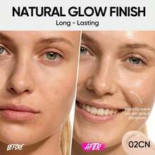 SKINTIFIC Cover Glow Perfect Cushion Foundation - Hasil Akhir Bercahaya Alami, Cakupan Sedang hingga Tinggi, Kompleks Peptida Pelembap, Formula Ringan Cocok untuk Kulit Kering dan Kombinasi - 2CN Gading Dingin - View 4