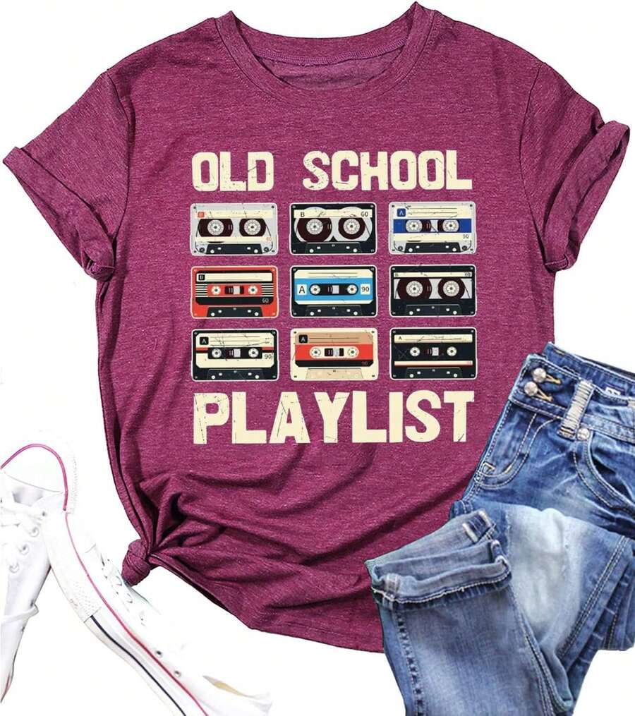 Women T-Shirts - 紫色 - 查看 1