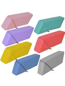 1pc Customized Name Pencil Case, Personalized Name Printing, Triangular Standing Design, Perfect Gift Choice For Students, Back To School, Birthday And Graduation Season - Multicolor - View 5