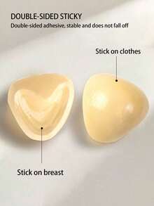 Double-Sided Adhesive Breast Pads, Push-Up And Lift-Up Design, Waterproof Adhesive Cups, Suitable For Bra Padding And Breast Enhancement Products - Multicolor - View 8