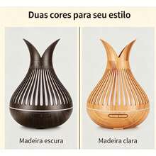 Umidificador Aromatizador De Ar bm043 - Marrom Claro - Visão 7