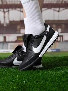 Nike Men's Football Training Shoes, TF Studs For Hard Ground, HM0283-001 - Black/White - View 2